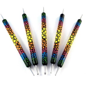 B 18 - Mandala Tool Set, Nail art Tools, Dotted Art,  Pointillism Tools, Point Painting, Painting, Ceramic Sculpting, Wax Modeling,
