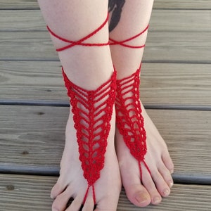 Crochet barefoot sandals pattern, digital download, barefoot sandal pattern, lace barefoot sandal pattern, crochet patterns for women image 3