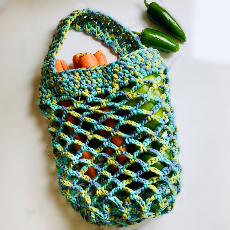 market bag pattern crochet, mesh bag pattern, crochet bag pattern, bag pattern crochet image 2