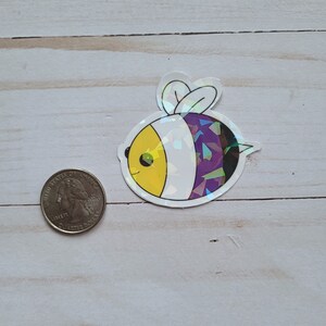 Pride laptop sticker for journal, lgbtq stickers, non binary bee, non binary pride sticker, pride month gift, coming out gift