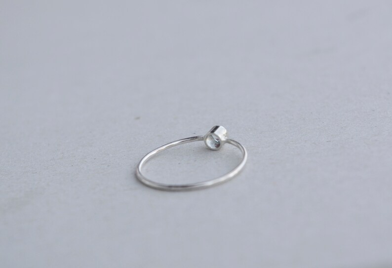 Birthstone Ring December Birthstone Ring Silver Birthstone Ring Sky Blue Topaz Ring