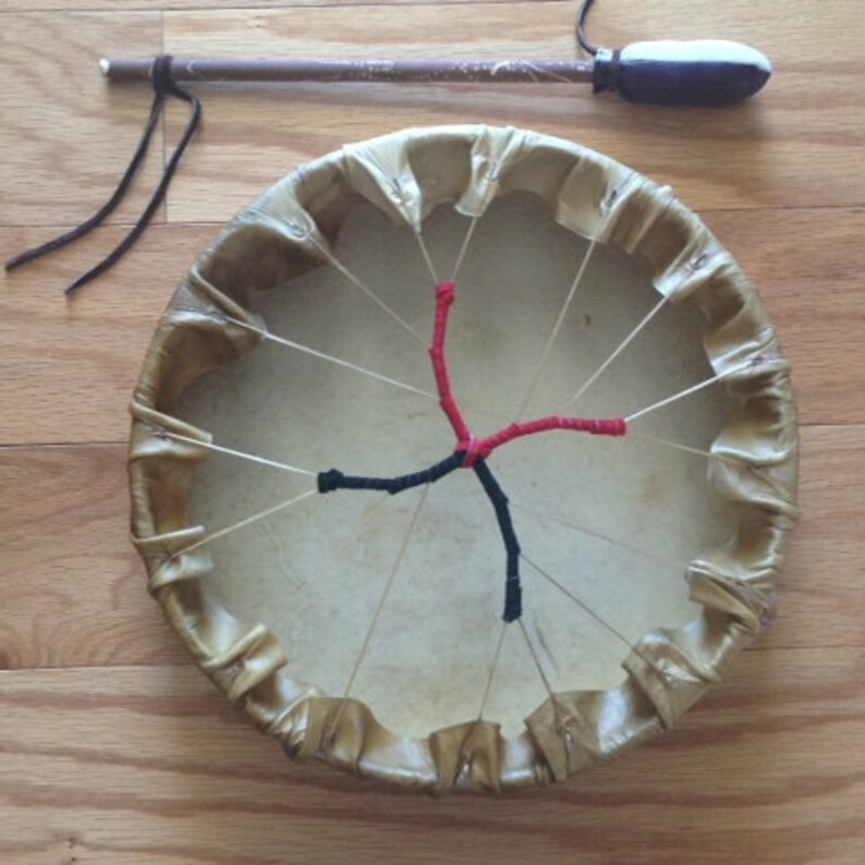 14 X 3 Authentic Native American Hand Drum & Drum Etsy