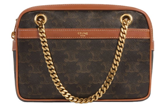 CELINE Patapans Presbyterian Print Handbag vintag… - image 1