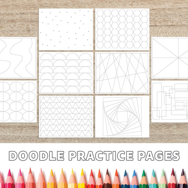 Zentangle Patterns Activity Zendoodle Books - Etsy