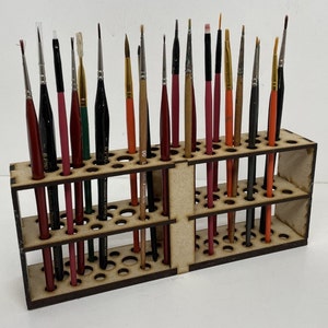 Paint Brush Rack, 35 hole