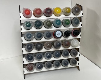36 Pot Mini Paint Rack Tall GW Größe Schwarz oder Weiß