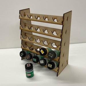 Minifärgställ i Tamiya-stil med 25 burkar