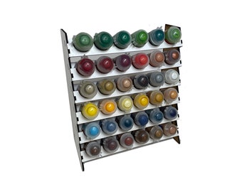 36 Pot Mini Paint Rack HW Größe Schwarz oder Weiß
