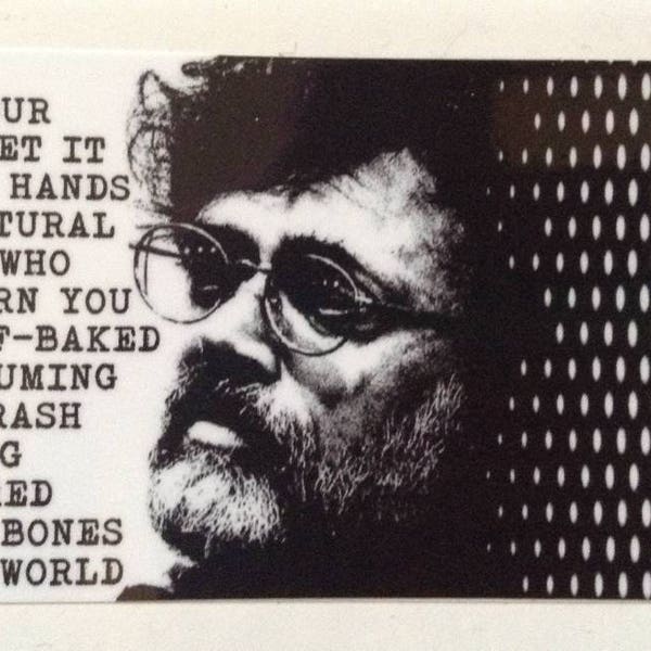 Terence Mckenna Vinyl Sticker Decal Acid Dmt Mushrooms Lsd 420 weed stoner psychedelic trip philosophy universe reclaim your mind peace love