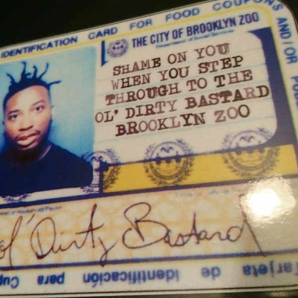 Odb Brooklyn Zoo Wu-Tang Clan Vinyl Sticker hip hop decal Method Man ghostface gza 36 chambers ol' dirty bastard raekwon return to the rza