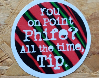 Phife a Tribe Called Quest Vinyl Sticker hip hop Native Tongues quest q tip 3ft high and rising 360 ps3 420 slaps mirror decal daisy ATCQ