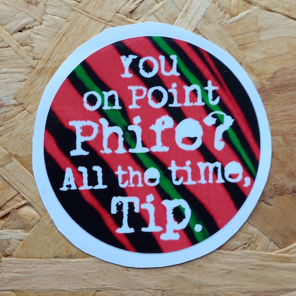 Phife a Tribe Called Quest Vinyl Sticker hip hop Native Tongues quest q tip 3ft high and rising 360 ps3 420 slaps mirror decal daisy ATCQ