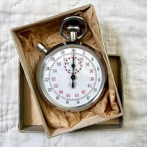 Vintage Swiss Stopwatch - Etsy
