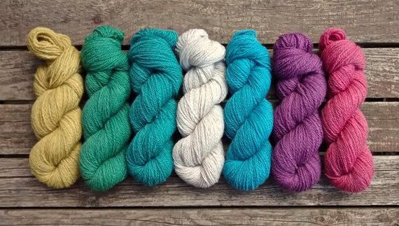 Hand dyed yarn British Lleyn Shetland 4ply /'Boots/'