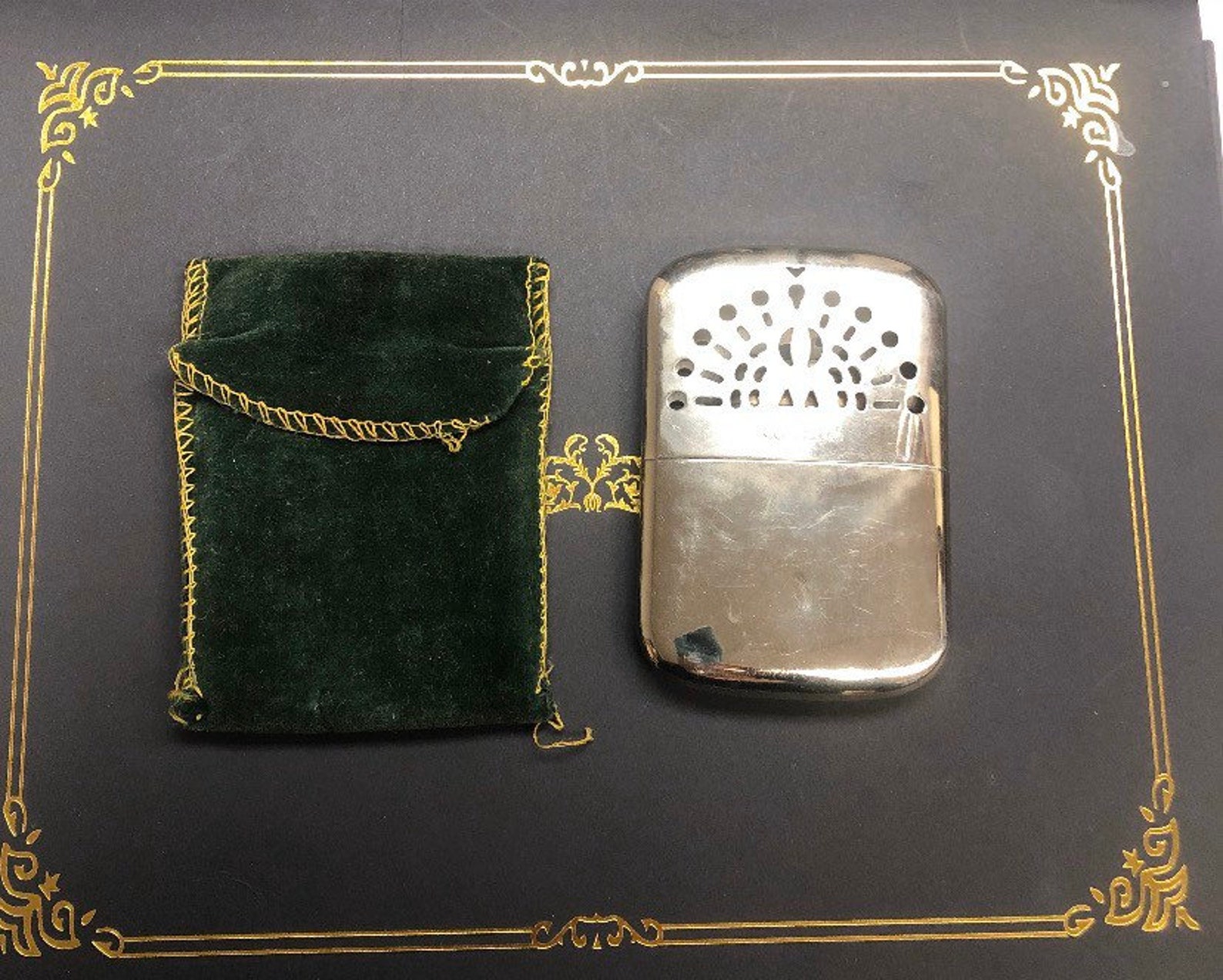 Vintage Peacock Hand Warmer Pocket Warmer With Case Etsy