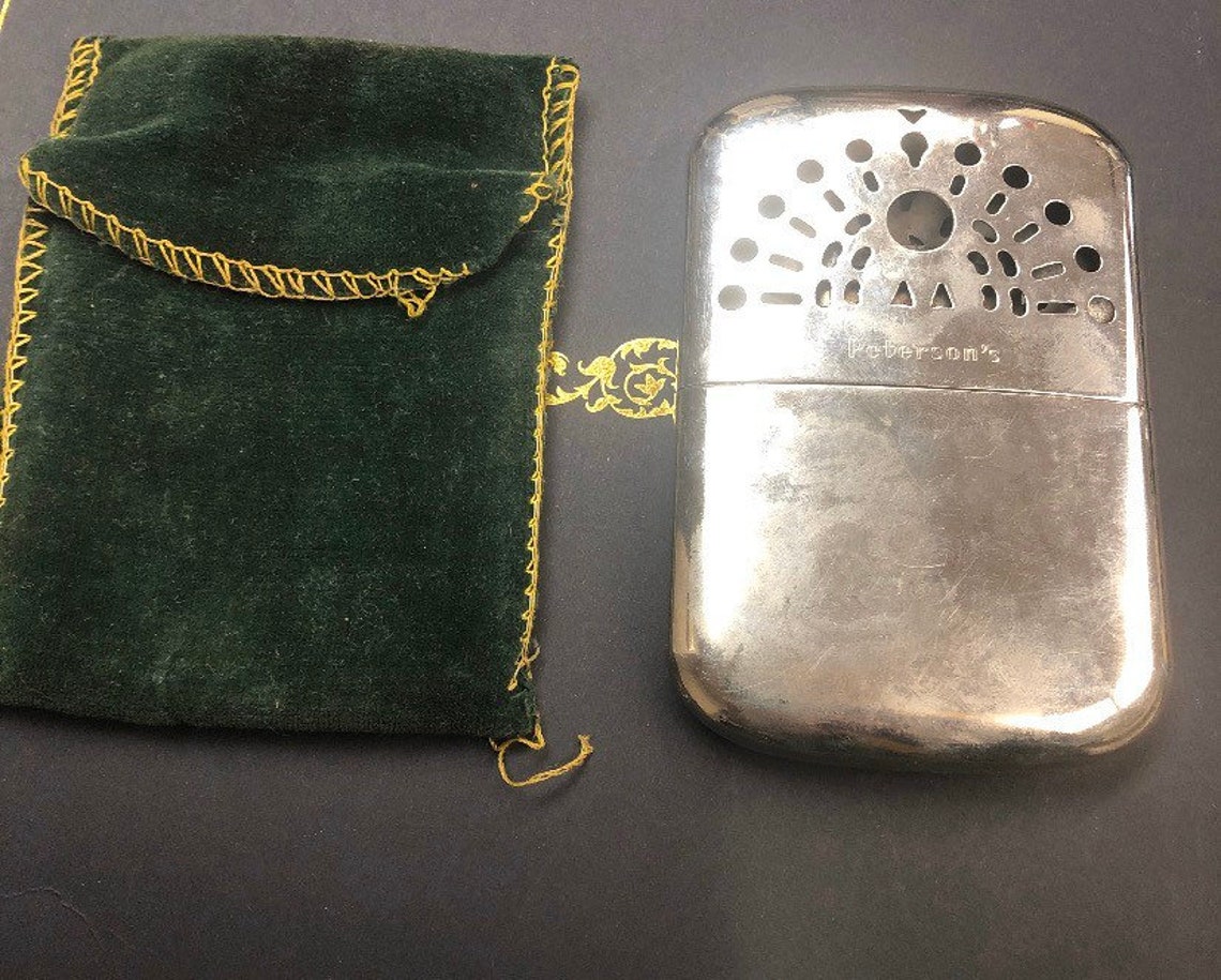 Vintage Peacock Hand Warmer Pocket Warmer With Case Etsy