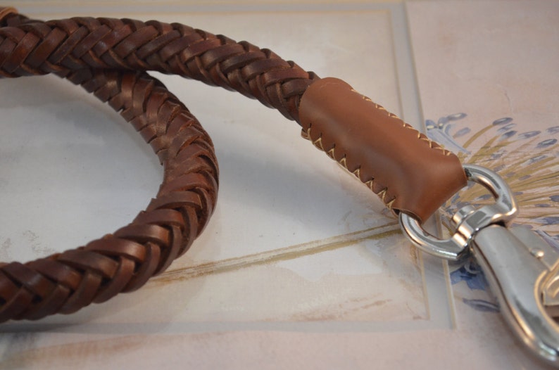 Handmade Braided Leather Dog Leash or Lead For Dogs 4FT/1.2M Etsy