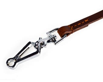 Quick Release Lederen Hondenriem, Rood, Mahonie, Roestvrij Zilver Speciale Sluiting, Echt Leer, Koeienhuid, Lichtgewicht 4 Feet 4Ft, Small Medium