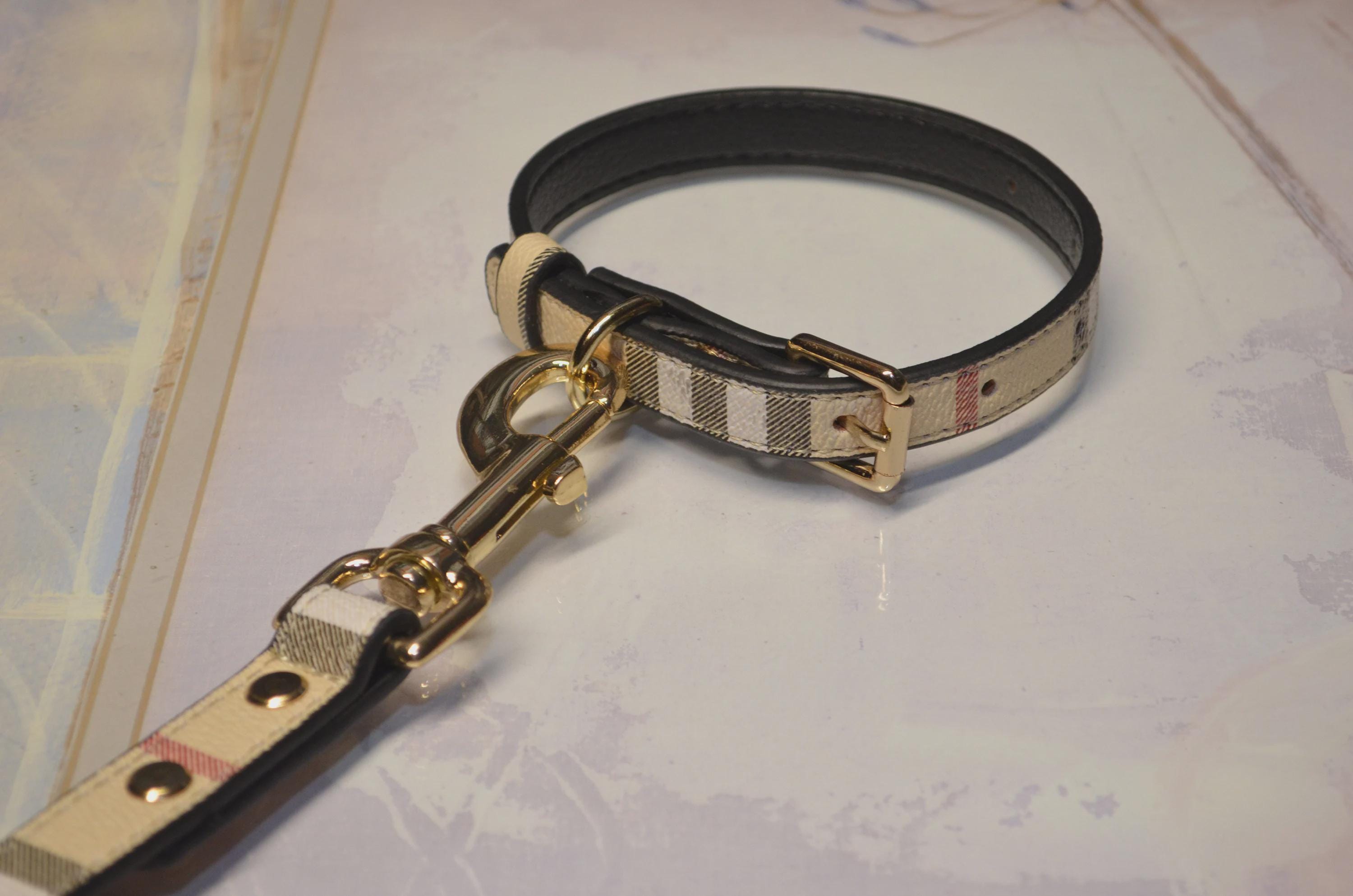 zugstopp halsband breit Leder Hundehalsband mit Zugstopp Kette – Kaiser Hund main image 1
