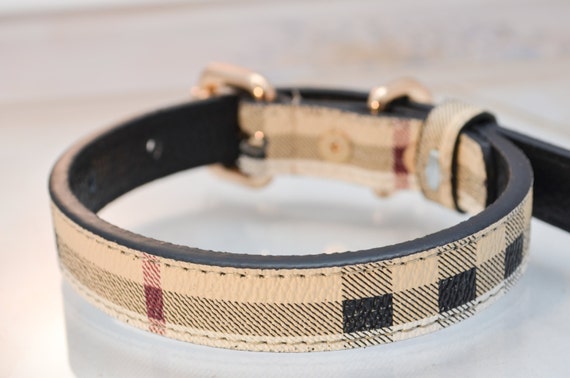 burberry leash and collar