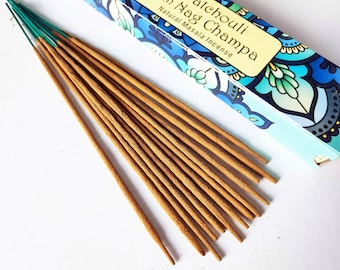 Patchouli and Nag Champa incense, Organic and natural incense sticks, Incense to attracts abundance and love