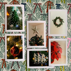 Handgefertigte Grußkarten - Weihnachtsdekoration - 4er, 5er oder 6er-Set