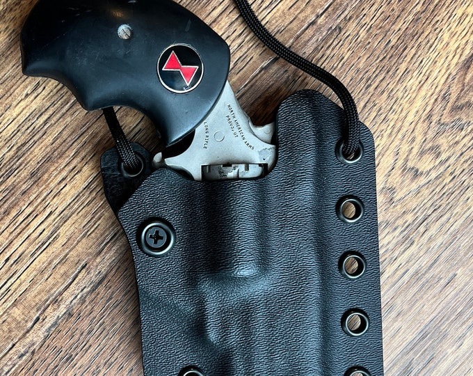 Neck holster for NAA Black Widow .22 magnum