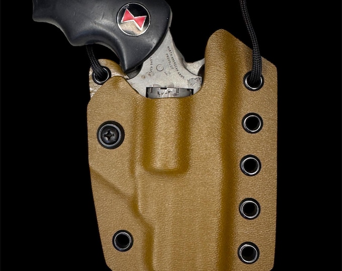 Kydex neck holster for NAA Black Widow, coyote brown