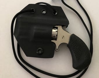 Neck holster for NAA .22 PUG magnum