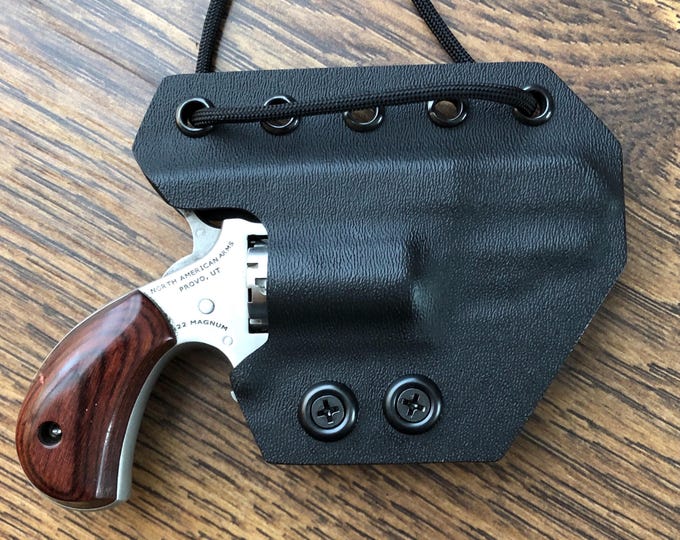 Kydex Neck Holster for NAA 22 Magnum with 1&5/8” barrel, fits Wasp also