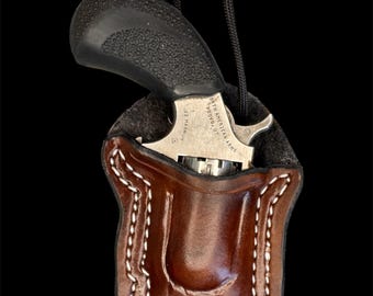 Leather Neck Holster For Naa Pug | Snug Fit | Easy Concealment