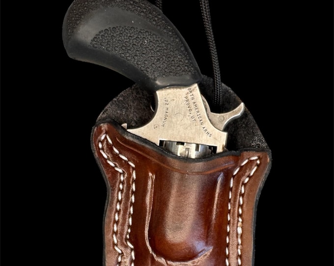 Leather Neck Holster For Naa Pug | Snug Fit | Easy Concealment