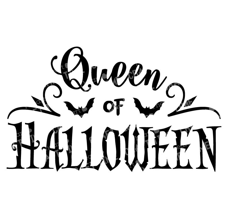 Queen of Halloween Digital SVG Bats SVG Cut File Digital Download