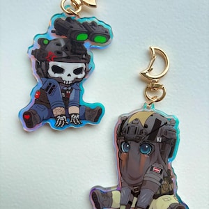 FPS Military characters - chibi keyrings