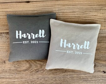 Chevron Bean Bags Wedding Games Wedding Cornhole Bags Custom Corn Hole Bags Engagement Gift Pink Gray Chevron Cornhole Bags