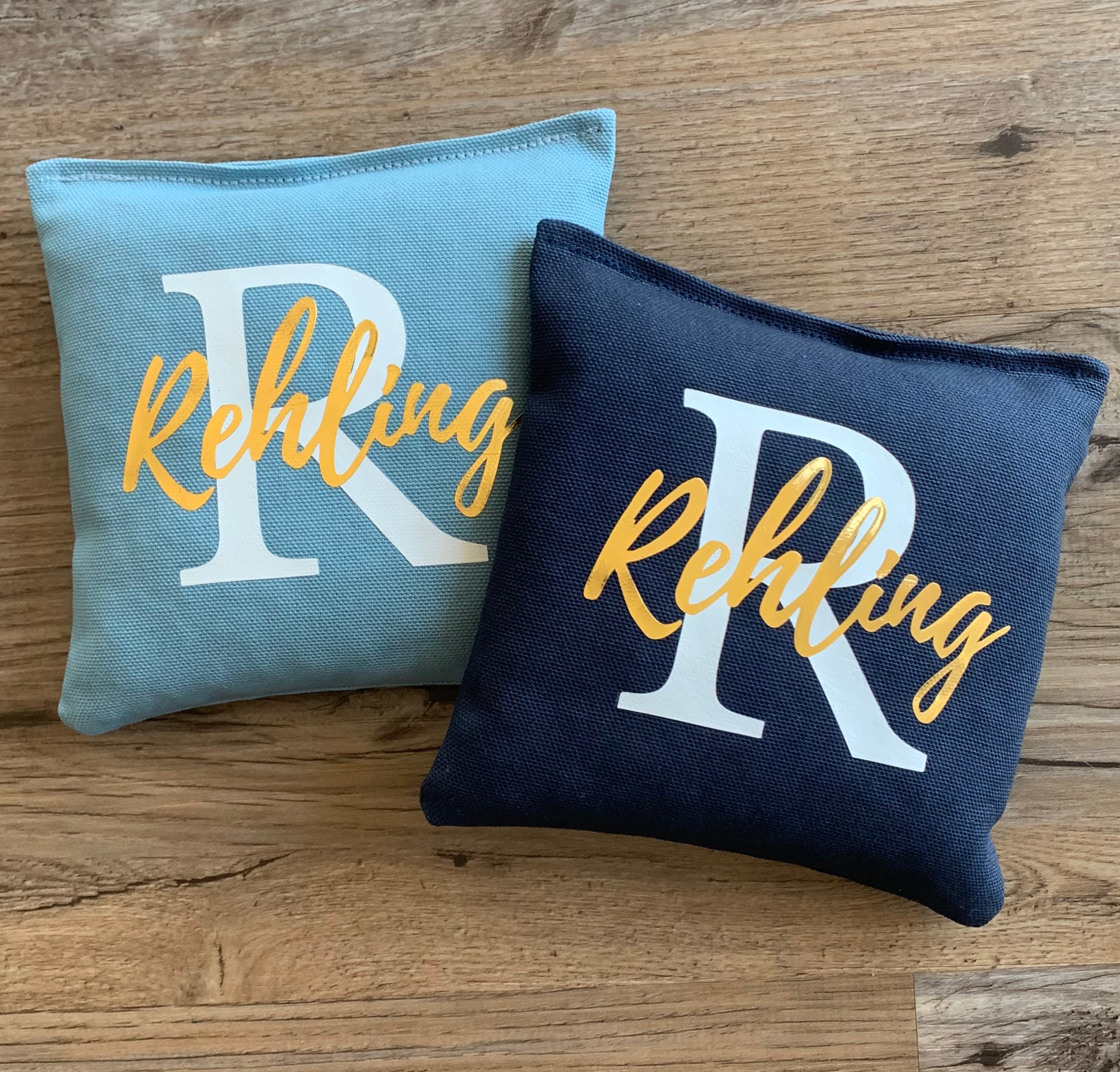 Custom Cornhole Bean Bags Set of 8 4 of each color w/ Etsy