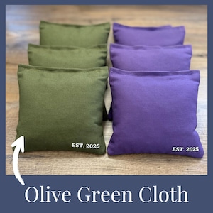 Cotton Duck Canvas Fabric by the Yard Solid Color Olive Green Outdoor Fabric Indoor Upholstery Material 10oz Duck Cloth Decor DIY Cornhole image 2