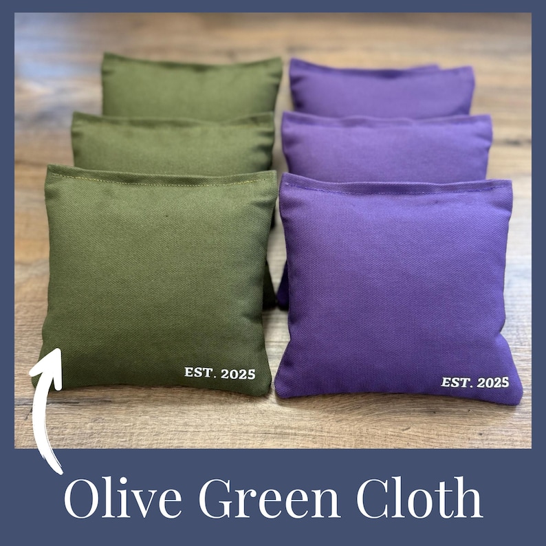 Cotton Duck Canvas Fabric by the Yard Solid Color Olive Green Outdoor Fabric Indoor Upholstery Material 10oz Duck Cloth Decor DIY Cornhole image 2