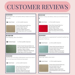 Cotton Duck Canvas Fabric by the Yard Solid Color Olive Green Outdoor Fabric Indoor Upholstery Material 10oz Duck Cloth Decor DIY Cornhole image 5