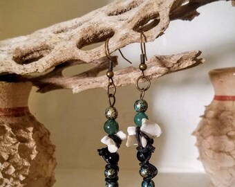 Prehistoric earrings