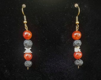 Breath of Fire III - lava aromatherapy earrings