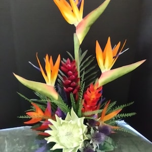 Artificial tropical arrangement wedding home decoration silk flowers centerpiece