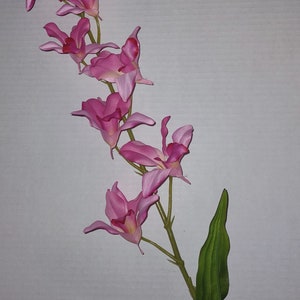 Absolutely beautiful Artificial Cymbidium Orchid stem PINK