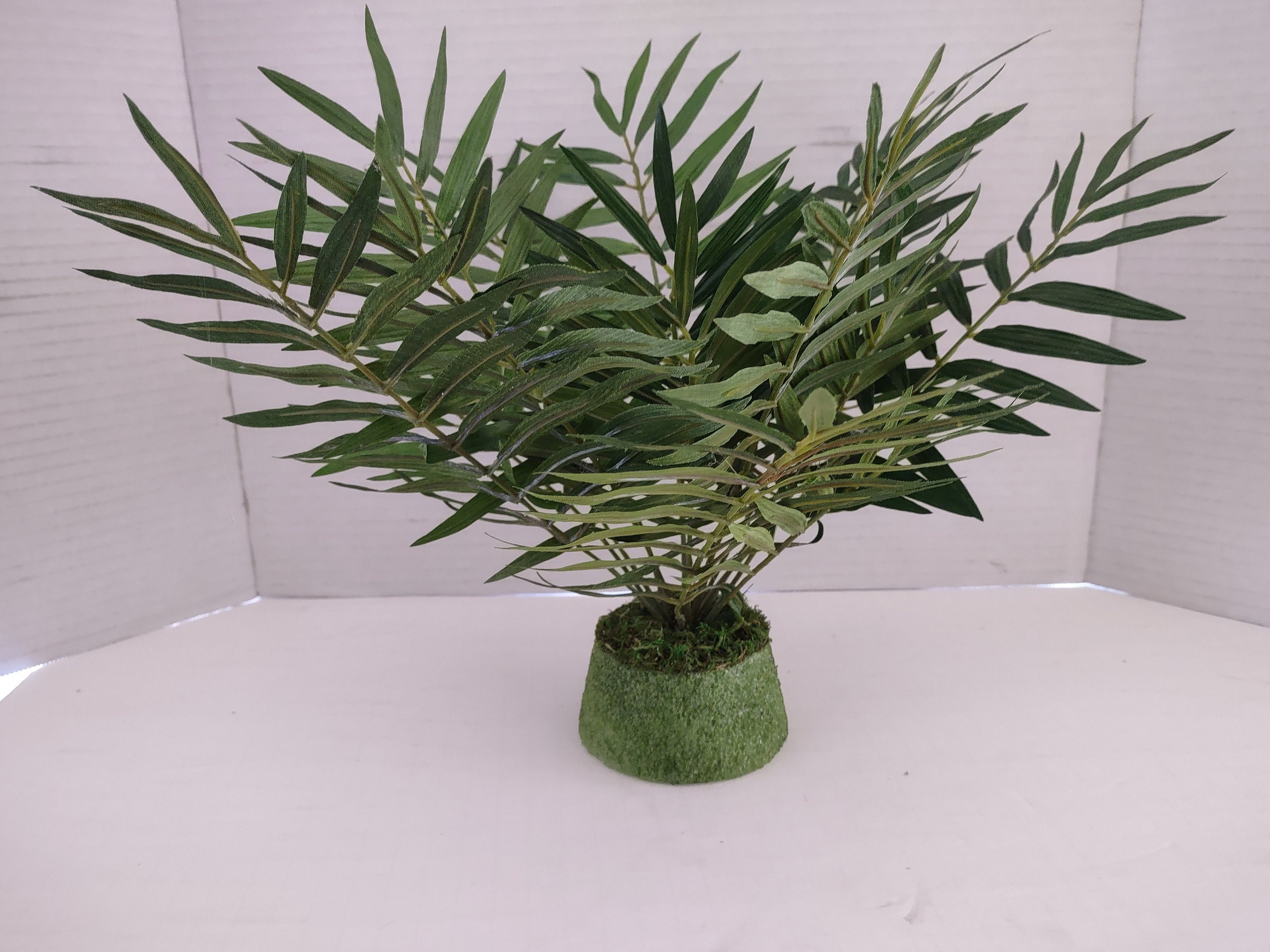 Artificial Mountain Palm Plant W/O POT Silk Flowers 