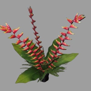 Crabclaw Heliconia Table DecorationTropical Flower Arrangement
