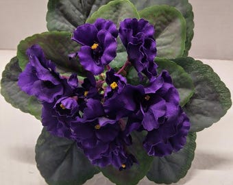 Violeta africana artificial de 8" (morado)