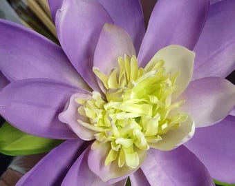 PURPLE large lotus blossom stems ARTIFICIAL
