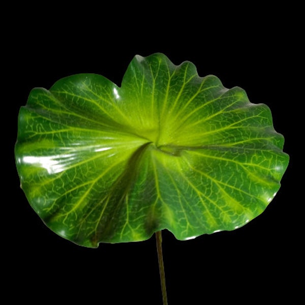 Stemmed lotus leaves, silk flower stems