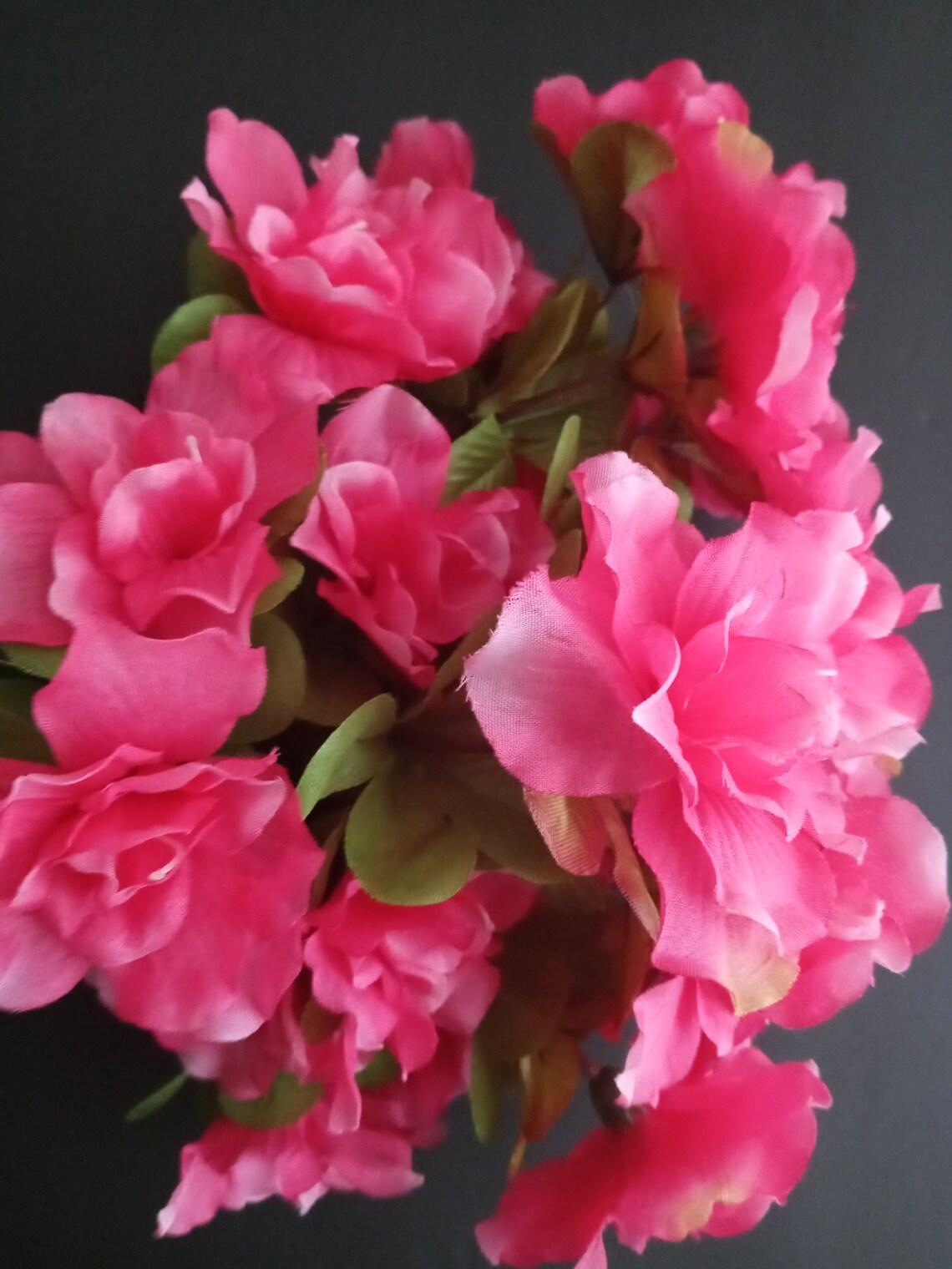 Silky Feel Artificial Azalea bush Silk Flowers PINK Etsy