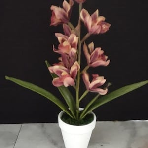 Artificial Miniature Cymbidium Orchid table decoration